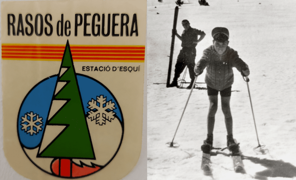 La Núria esquiant en els Rasos de Peguera La Núria esquiant en els Rasos de Peguera